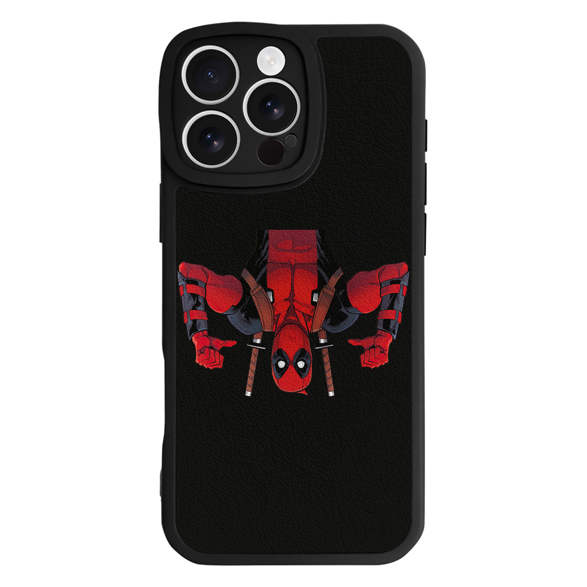 （画像用） Deadpool デッドプール 【iPhone 16シリーズ対応】シリコンスマホケース（レザー調） 材質：シリコン